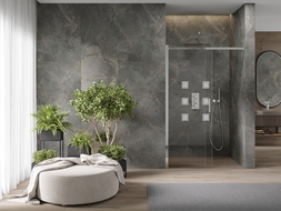 Mexen Omega liuguksed dušiuks 160 cm, läbipaistev, kroom - 825-160-000-01-00