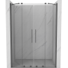 Mexen Velar Duo Schiebetür Dusche 150 cm, transparent, Gun Metal - 871-150-000-02-95