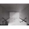 Mexen Velar Duo sliding shower door 150 cm, transparent, gun metal - 871-150-000-02-95