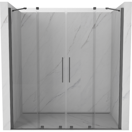 Mexen Velar Duo portes de douche coulissantes 170 cm, transparentes, métal canon - 871-170-000-02-95