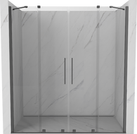 Mexen Velar Klizna duo tuš vrata 170 cm, prozirna, gun metal - 871-170-000-02-95