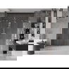 Mexen Velar Duo schuifdouchedeur 170 cm, transparant, geborsteld nikkel - 871-170-000-02-97