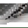Mexen Velar Duo Schiebeduschtür 160 cm, transparent, gebürsteter Nickel - 871-160-000-02-97