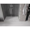 Mexen Velar Duo sliding shower doors 160 cm, transparent, brushed nickel - 871-160-000-02-97