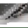 Mexen Velar Duo Schiebeduschtür 160 cm, transparent, gebürsteter Nickel - 871-160-000-02-97