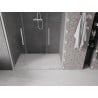 Mexen Velar Duo sliding shower doors 160 cm, transparent, brushed nickel - 871-160-000-02-97