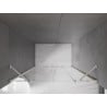 Mexen Velar Duo sliding shower doors 160 cm, transparent, brushed nickel - 871-160-000-02-97