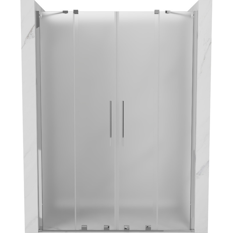 Mexen Velar Duo lükandustega dušiuks 140 cm, härmatis, kroom - 871-140-000-32-01