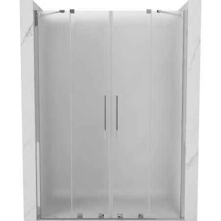 Mexen Velar Duo Schiebetüren für die Dusche 140 cm, matt, Chrom - 871-140-000-32-01
