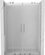 Mexen Velar Duo drzwi prysznicowe rozsuwane 140 cm, szron, chrom - 871-140-000-32-01