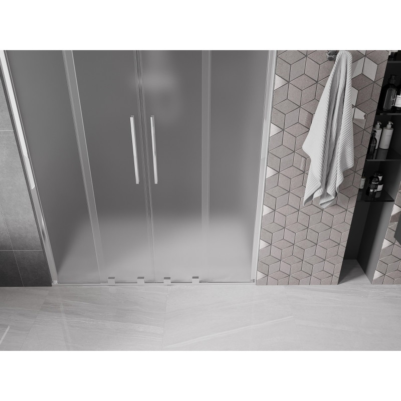 Mexen Velar Duo lükandustega dušiuks 140 cm, härmatis, kroom - 871-140-000-32-01
