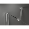 Mexen Velar Duo lükandustega dušiuks 140 cm, härmatis, kroom - 871-140-000-32-01