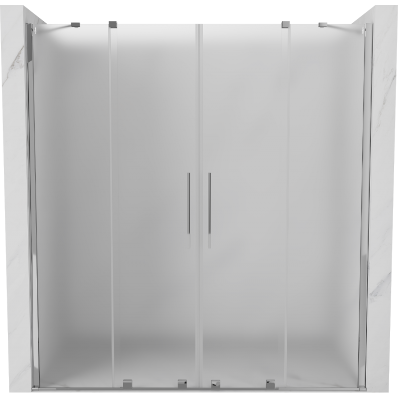 Mexen Velar Duo schuifdouchedeuren 170 cm, ijs, chroom - 871-170-000-32-01