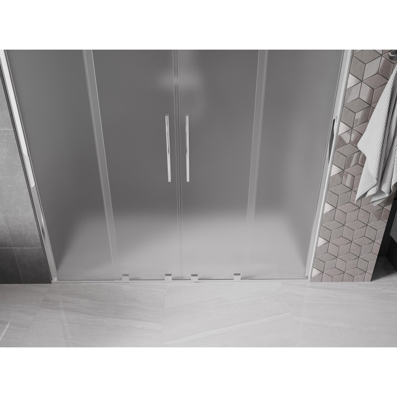 Mexen Velar Duo lükanduvad dušiuksed 170 cm, mattklaas, kroom - 871-170-000-32-01