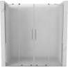Mexen Velar Duo drzwi prysznicowe rozsuwane 200 cm, szron, chrom - 871-200-000-32-01