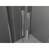 Mexen Velar Duo porte de douche coulissante 140 cm, givré, chrome - 871-140-000-32-01