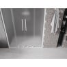 Mexen Velar Duo drzwi prysznicowe rozsuwane 150 cm, szron, białe - 871-150-000-32-20
