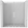 Mexen Velar Duo liuguksed 180 cm, härmatis, valged - 871-180-000-32-20