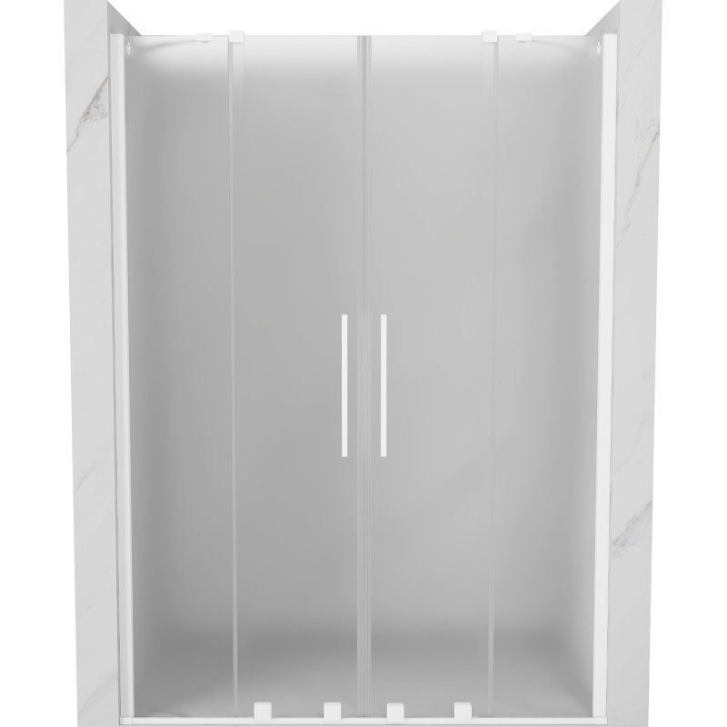 Mexen Velar Duo lükanddušš 160 cm, härmatud, valge - 871-160-000-32-20