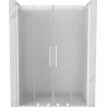 Mexen Velar Duo sliding shower door 160 cm, frosted, white - 871-160-000-32-20