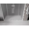 Mexen Velar Duo drzwi prysznicowe rozsuwane 200 cm, szron, białe - 871-200-000-32-20