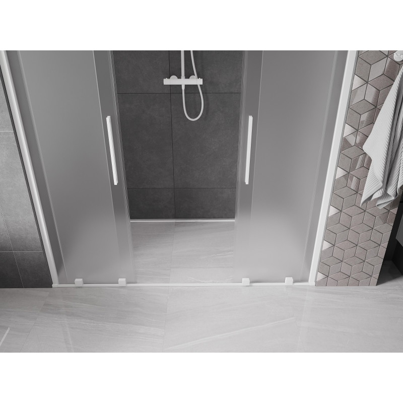 Mexen Velar Duo liuguksed duššile 170 cm, härmatis, valged - 871-170-000-32-20