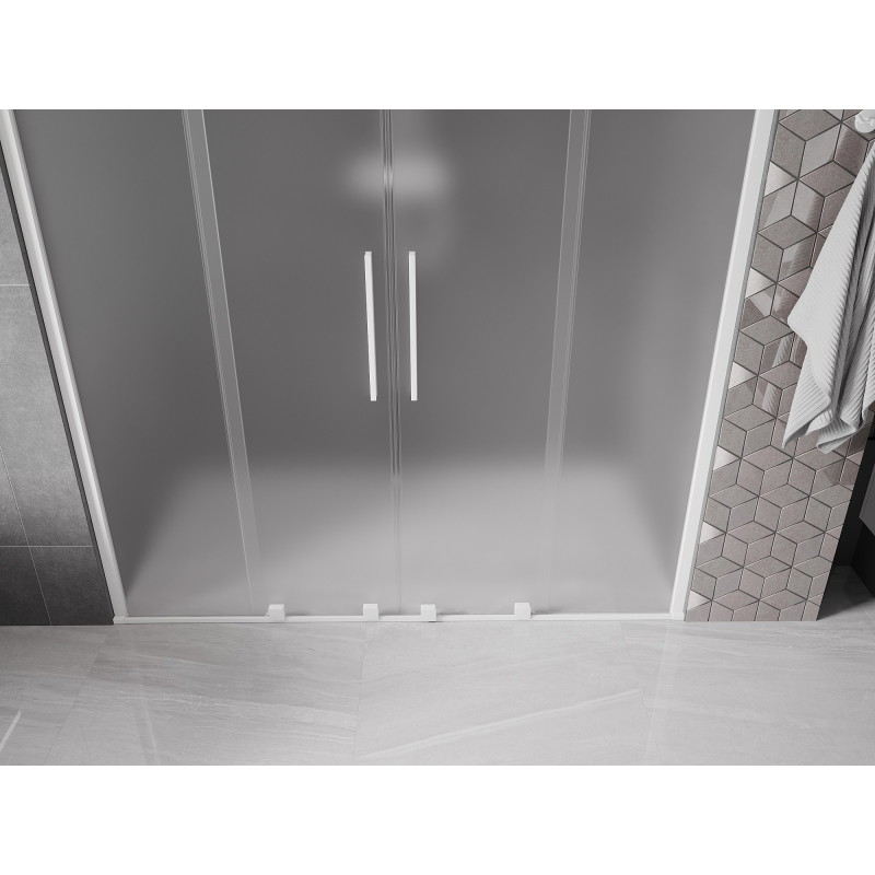 Mexen Velar Duo liuguksed duššile 170 cm, härmatis, valged - 871-170-000-32-20
