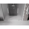 Mexen Velar Duo drzwi prysznicowe rozsuwane 180 cm, szron, białe - 871-180-000-32-20