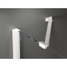 Mexen Velar Duo portes de douche coulissantes 160 cm, givre, blanc - 871-160-000-32-20