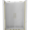 Mexen Velar Duo Schiebetüren für die Dusche 140 cm, mattiert, gold - 871-140-000-32-50
