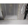 Mexen Velar Duo drzwi prysznicowe rozsuwane 140 cm, szron, złote - 871-140-000-32-50