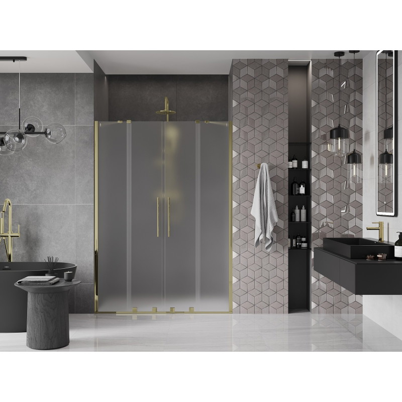 Mexen Velar Duo lükanddushuksi 150 cm, härm, kuldne - 871-150-000-32-50
