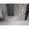 Mexen Velar Duo drzwi prysznicowe rozsuwane 140 cm, szron, złote - 871-140-000-32-50