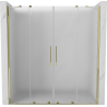 Mexen Velar Duo Schiebeduschtür 200 cm, Frost, Gold - 871-200-000-32-50