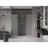 Mexen Velar Duo drzwi prysznicowe rozsuwane 200 cm, szron, złote - 871-200-000-32-50