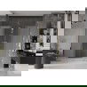 Mexen Velar Duo Schiebeduschtür 200 cm, Frost, Gold - 871-200-000-32-50