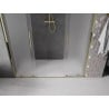 Mexen Velar Duo drzwi prysznicowe rozsuwane 200 cm, szron, złote - 871-200-000-32-50