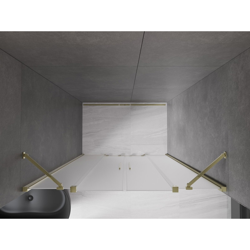 Mexen Velar Duo lükanddushuksi 150 cm, härm, kuldne - 871-150-000-32-50