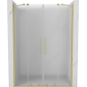 Mexen Velar Duo porta doccia scorrevole 160 cm, smerigliato, oro spazzolato - 871-160-000-32-55