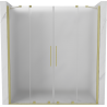 Mexen Velar Duo schuifdeuren voor douche 200 cm, mat, goud geborsteld - 871-200-000-32-55
