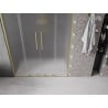 Mexen Velar Duo drzwi prysznicowe rozsuwane 160 cm, szron, złote szczotkowane - 871-160-000-32-55
