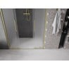 Mexen Velar Duo sliding shower door 160 cm, frosted, brushed gold - 871-160-000-32-55