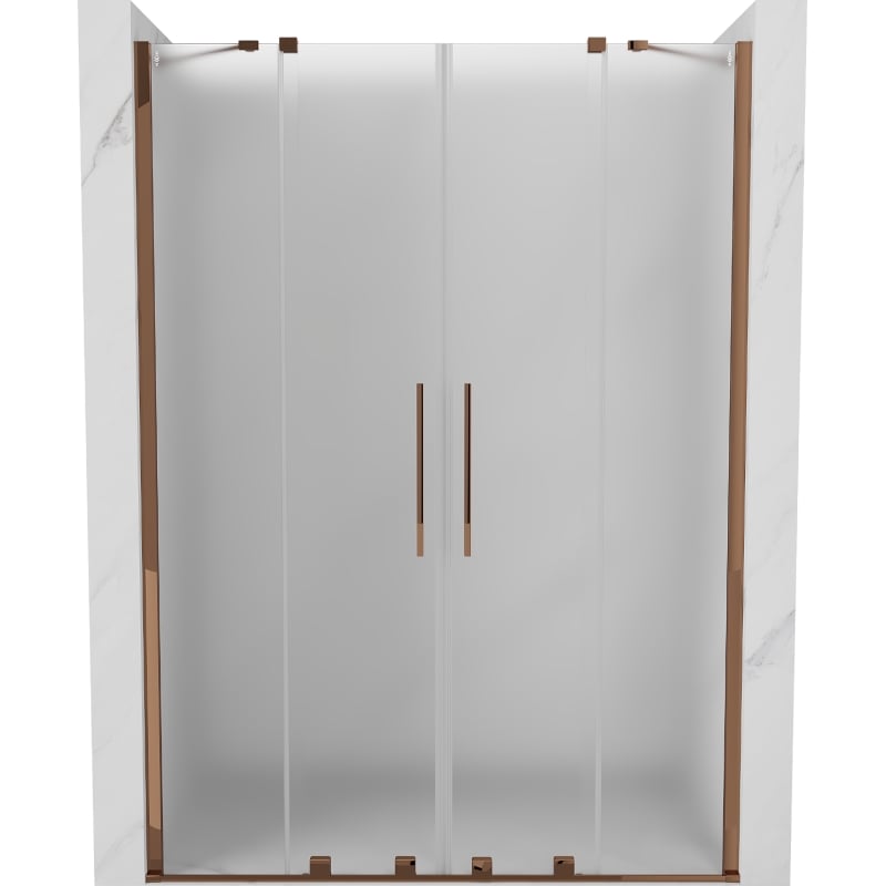 Mexen Velar Duo liuguksed dušile 160 cm, härmatis, roosa kuld - 871-160-000-32-60