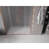 Mexen Velar Duo drzwi prysznicowe rozsuwane 140 cm, szron, miedź szczotkowana - 871-140-000-32-65