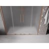 Mexen Velar Duo klizna vrata za tuš 180 cm, matirano staklo, brušeni bakar - 871-180-000-32-65