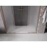 Mexen Velar Duo drzwi prysznicowe rozsuwane 180 cm, szron, miedź szczotkowana - 871-180-000-32-65