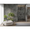 Mexen Omega sliding shower doors 140 cm, transparent, black - 825-140-000-70-00