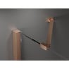 Mexen Velar Duo porte de douche coulissante 180 cm, givre, cuivre brossé - 871-180-000-32-65