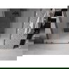 Mexen Velar Duo Schiebetür 140 cm, matt, gebürstetes Gun Gray - 871-140-000-32-66