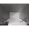 Mexen Velar Duo drzwi prysznicowe rozsuwane 140 cm, szron, gun gray szczotkowany - 871-140-000-32-66